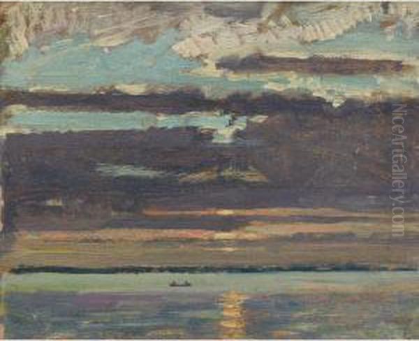 Sunset, Lake Simcoe Oil Painting by James Edward Hervey MacDonald