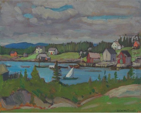 At Petite Riviere, N.s. Oil Painting by James Edward Hervey MacDonald