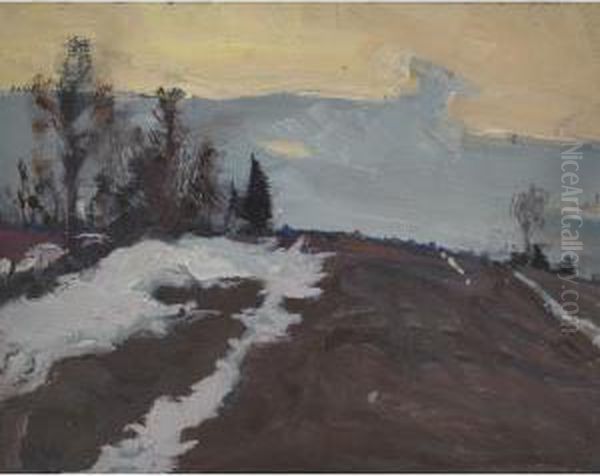 March Evening Oil Painting by James Edward Hervey MacDonald