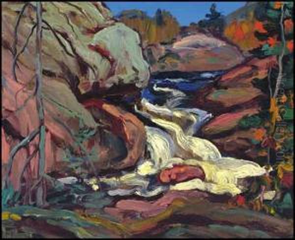 Autumn, Algoma Stream Oil Painting by James Edward Hervey MacDonald