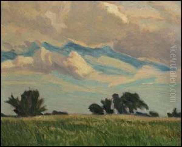 Thornhill Fields Oil Painting by James Edward Hervey MacDonald