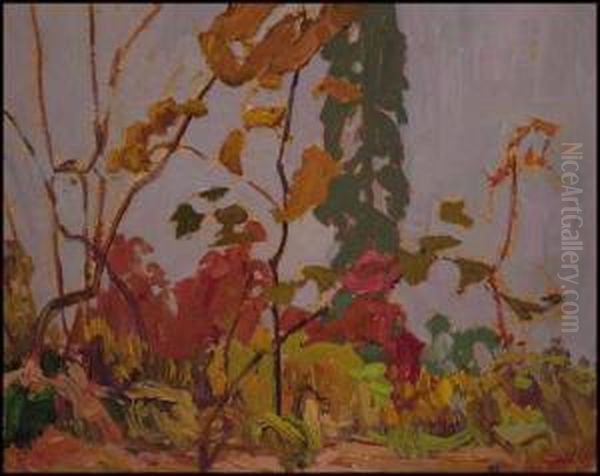 Autumn Colour, Algoma Oil Painting by James Edward Hervey MacDonald