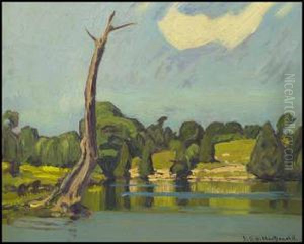 Little River Oil Painting by James Edward Hervey MacDonald