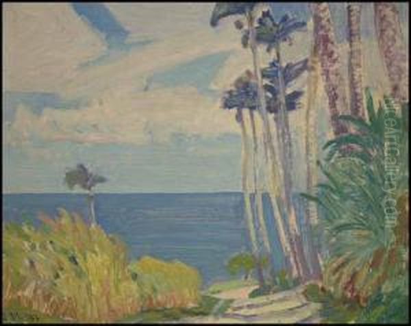 Royal Palms, Barbados Oil Painting by James Edward Hervey MacDonald