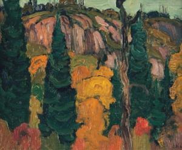 Spruce And Maple, Algoma Oil Painting by James Edward Hervey MacDonald