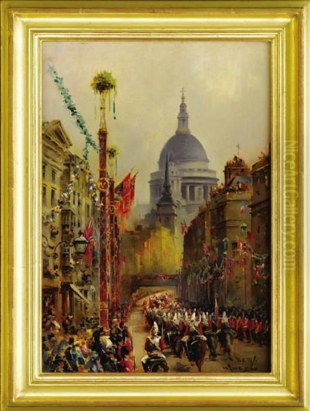 Coronation Of George V, King Of Britain Oil Painting by William Alister Macdonald