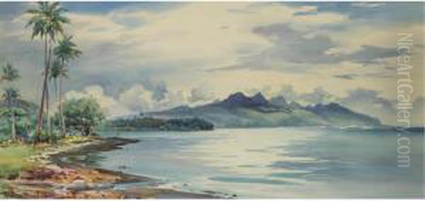 A Lonely Shore Oil Painting by William Alister Macdonald