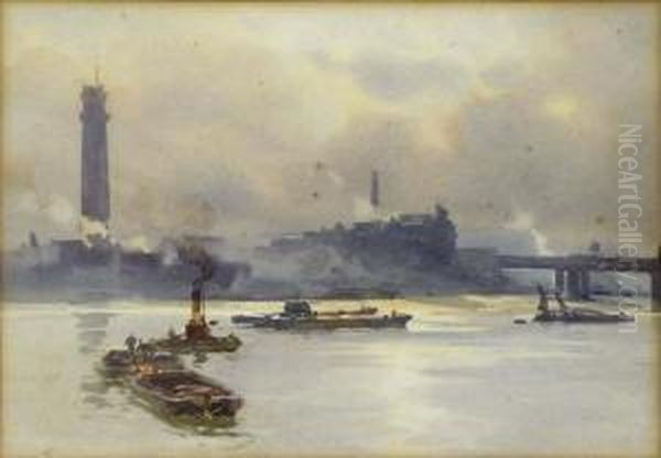 The Shot Tower Oil Painting by William Alister Macdonald