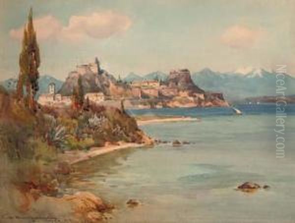 Corfu Oil Painting by William Alister Macdonald