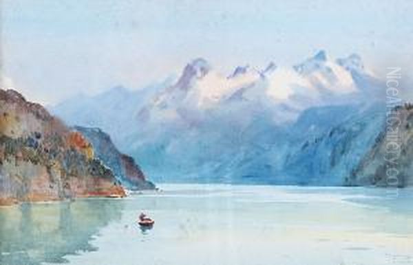 Lake Lucerne Oil Painting by William Alister Macdonald