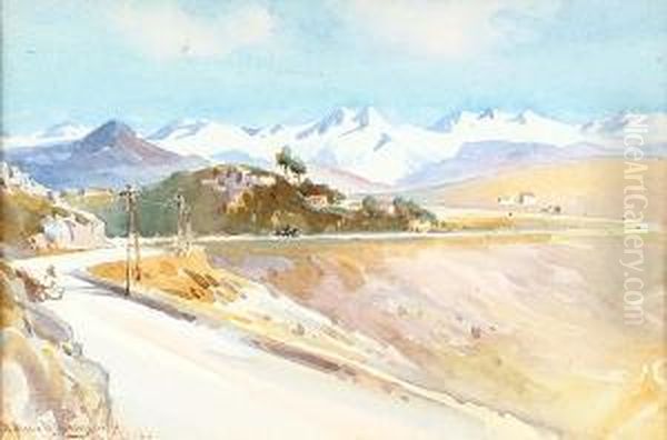 A Mountain Road Oil Painting by William Alister Macdonald