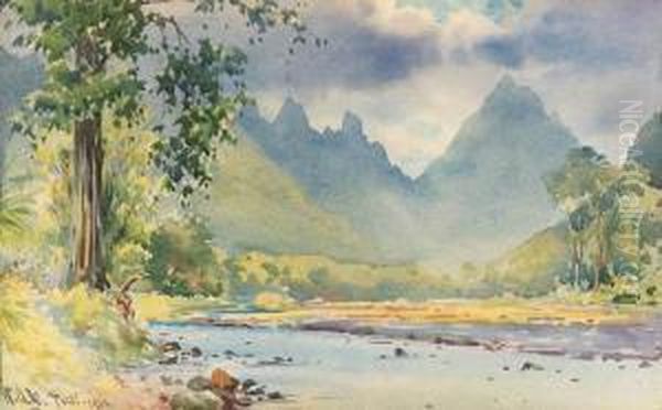 Tahiti Oil Painting by William Alister Macdonald