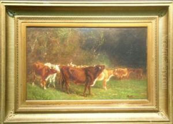 King Of The Herd Oil Painting by James McDougal Hart