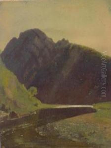 The Edge Of The Lake Oil Painting by James McDougal Hart