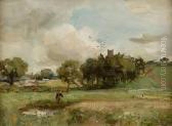 Bankfoot Perthshire Oil Painting by William Stewart MacGeorge