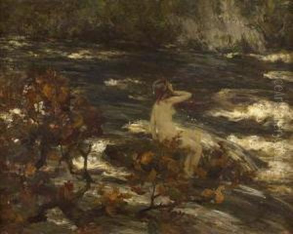 River Nymph Oil Painting by William Stewart MacGeorge