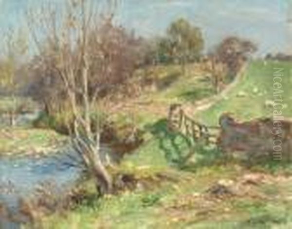 Spring, Kirkcudbright Oil Painting by William Stewart MacGeorge