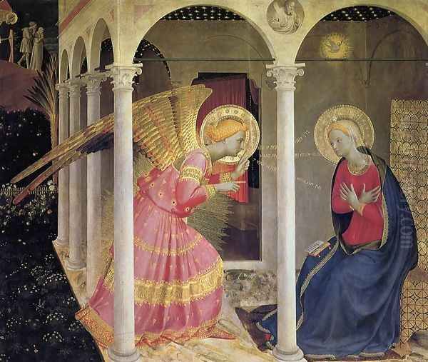 Annunciation 2 Oil Painting by Giotto Di Bondone