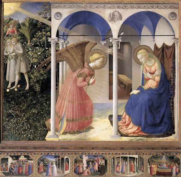 The Annunciation Oil Painting by Giotto Di Bondone