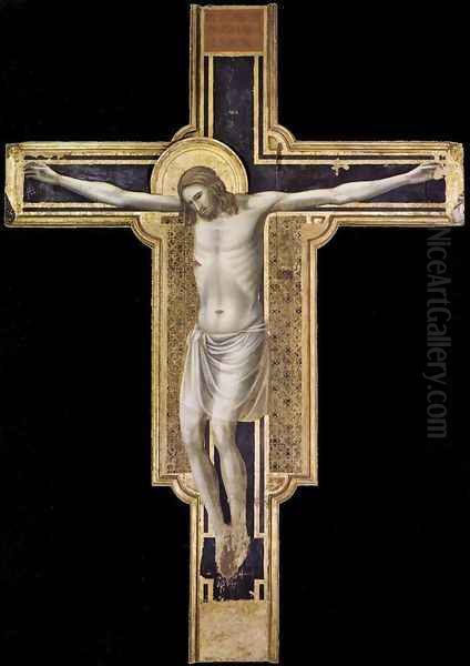 Crucifix 1310-17 Oil Painting by Giotto Di Bondone