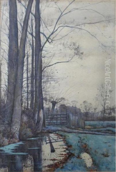 At Bisham Oil Painting by John Macintosh Macintosh