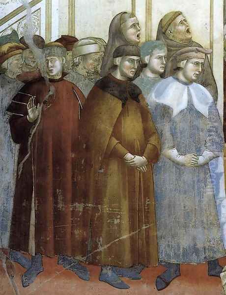 Legend of St Francis- 13. Institution of the Crib at Greccio (detail) 1297-1300 Oil Painting by Giotto Di Bondone