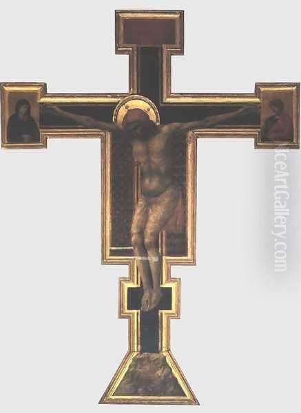 Crucifix Oil Painting by Giotto Di Bondone