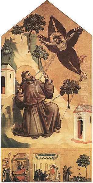 Stigmatization of St Francis Oil Painting by Giotto Di Bondone