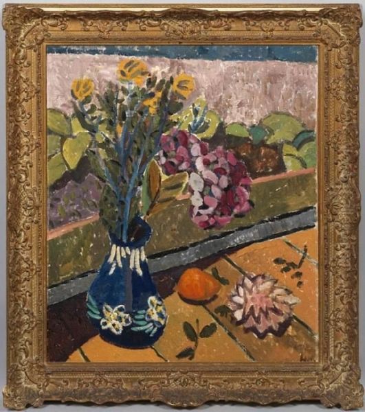 Blumenstilleben Oil Painting by Helmut Macke