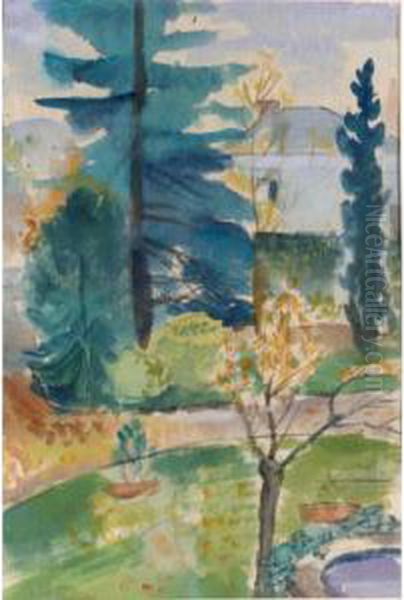 Im Park Dillborn Oil Painting by Helmut Macke