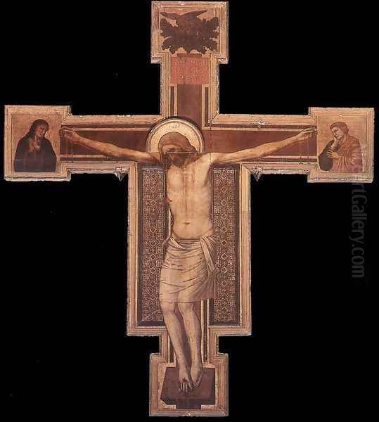 Crucifix (1) 1330s Oil Painting by Giotto Di Bondone