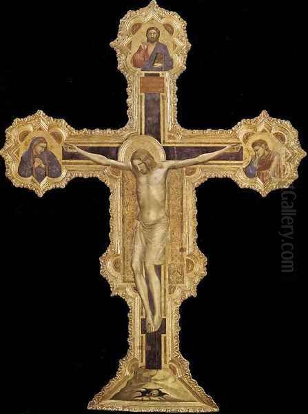 Crucifix 1317 Oil Painting by Giotto Di Bondone