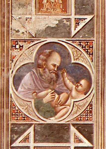 Circumcision (on the decorative band) 1304-06 Oil Painting by Giotto Di Bondone