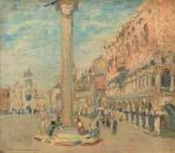 Venice Oil Painting by Donald Shaw Maclaughlan