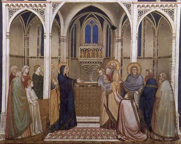 Presentation of Christ in the Temple 1310s Oil Painting by Giotto Di Bondone