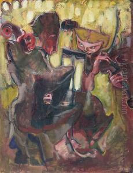 Musicians Oil Painting by Pegi Nicol Macleod