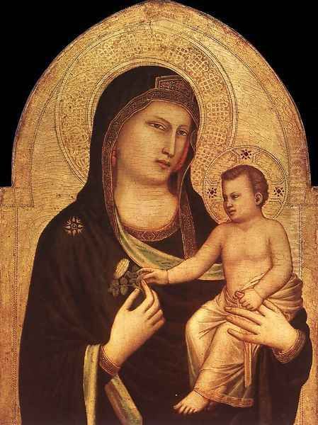 Madonna and Child 1320-30 Oil Painting by Giotto Di Bondone