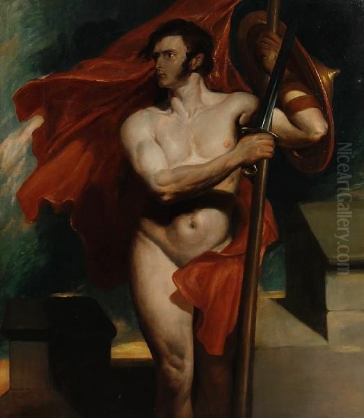 The Standard Bearer Oil Painting by Daniel Maclise