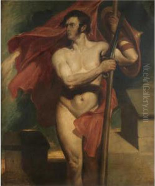 The Standard Bearer Oil Painting by Daniel Maclise