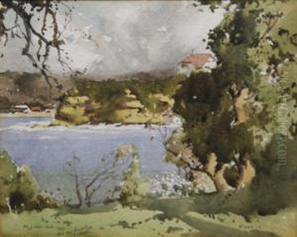 Port Hacking Oil Painting by Matthew James Macnally