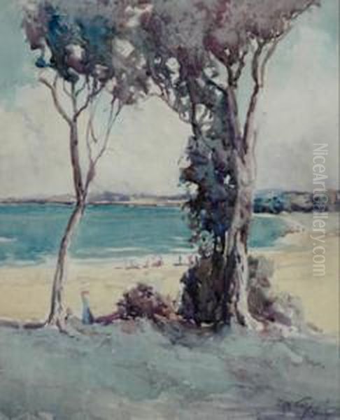 Coastal Scene Oil Painting by Matthew James Macnally