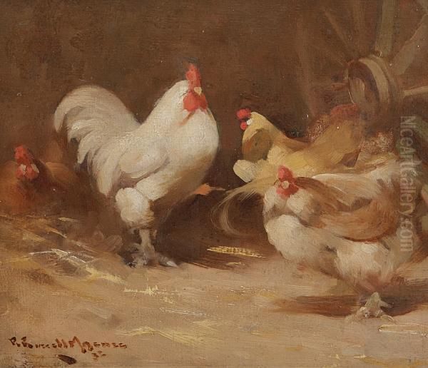 On The Farm Oil Painting by Robert Russell Macnee