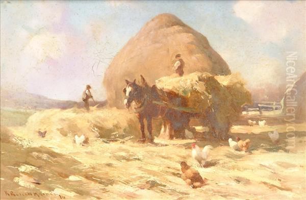 Building Thehayrick Oil Painting by Robert Russell Macnee