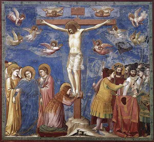 No. 35 Scenes from the Life of Christ- 19. Crucifixion 1304-06 Oil Painting by Giotto Di Bondone