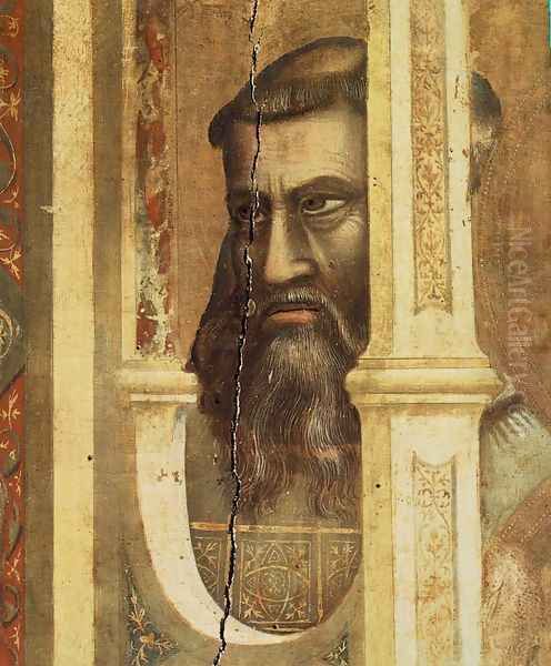 Ognissanti Madonna (detail 4) c. 1310 Oil Painting by Giotto Di Bondone