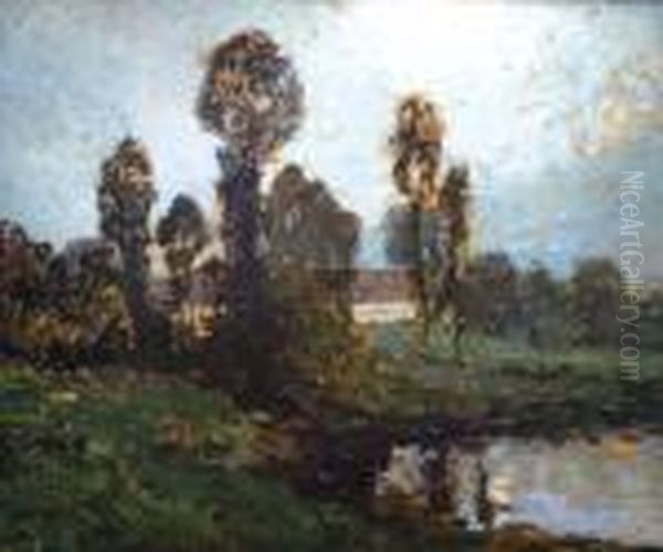 Z Ceskomoravskevysociny Oil Painting by Gustav Macoun