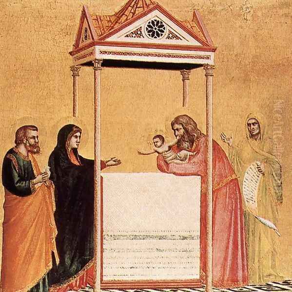 Presentation in the Temple 1320-25 Oil Painting by Giotto Di Bondone