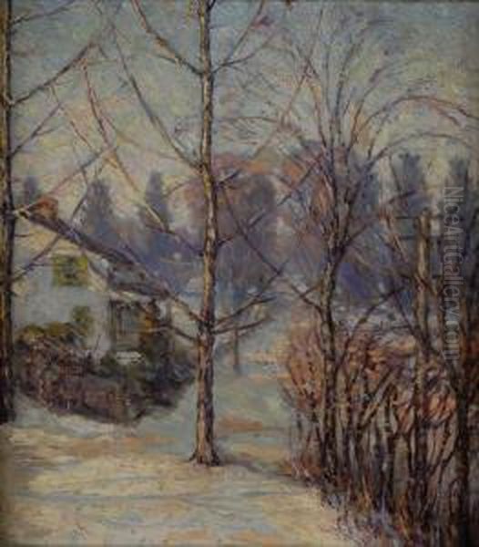 Brush House Oil Painting by Elmer Livingston Macrae