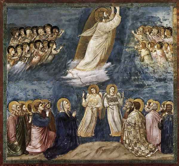 No. 38 Scenes from the Life of Christ- 22. Ascension 1304-06 Oil Painting by Giotto Di Bondone