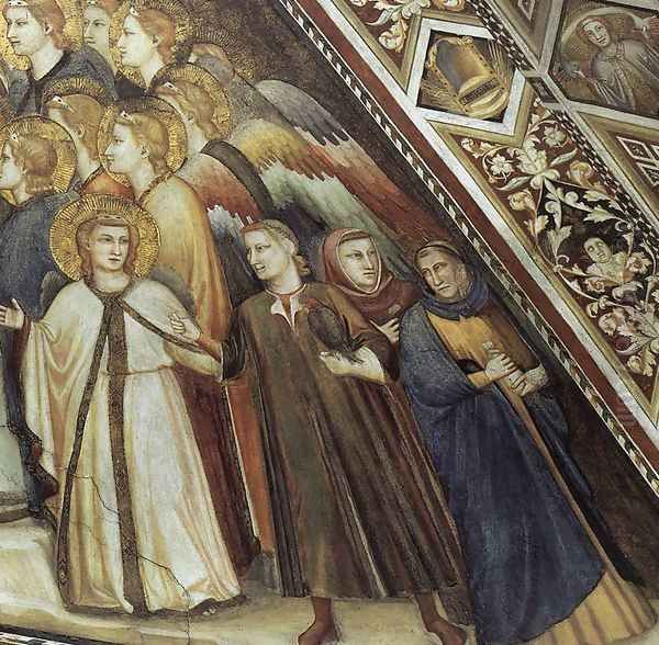 Franciscan Allegories- Allegory of Poverty (detail 2) c. 1330 Oil Painting by Giotto Di Bondone